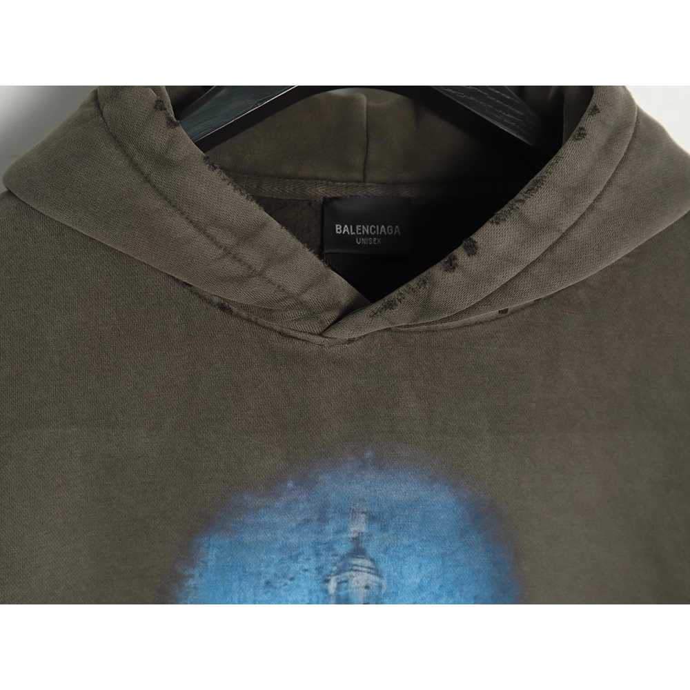 Balenciaga Lighthouse Fleece Hoodie,Balenciaga Hoodie,Hoodie,APPAREL