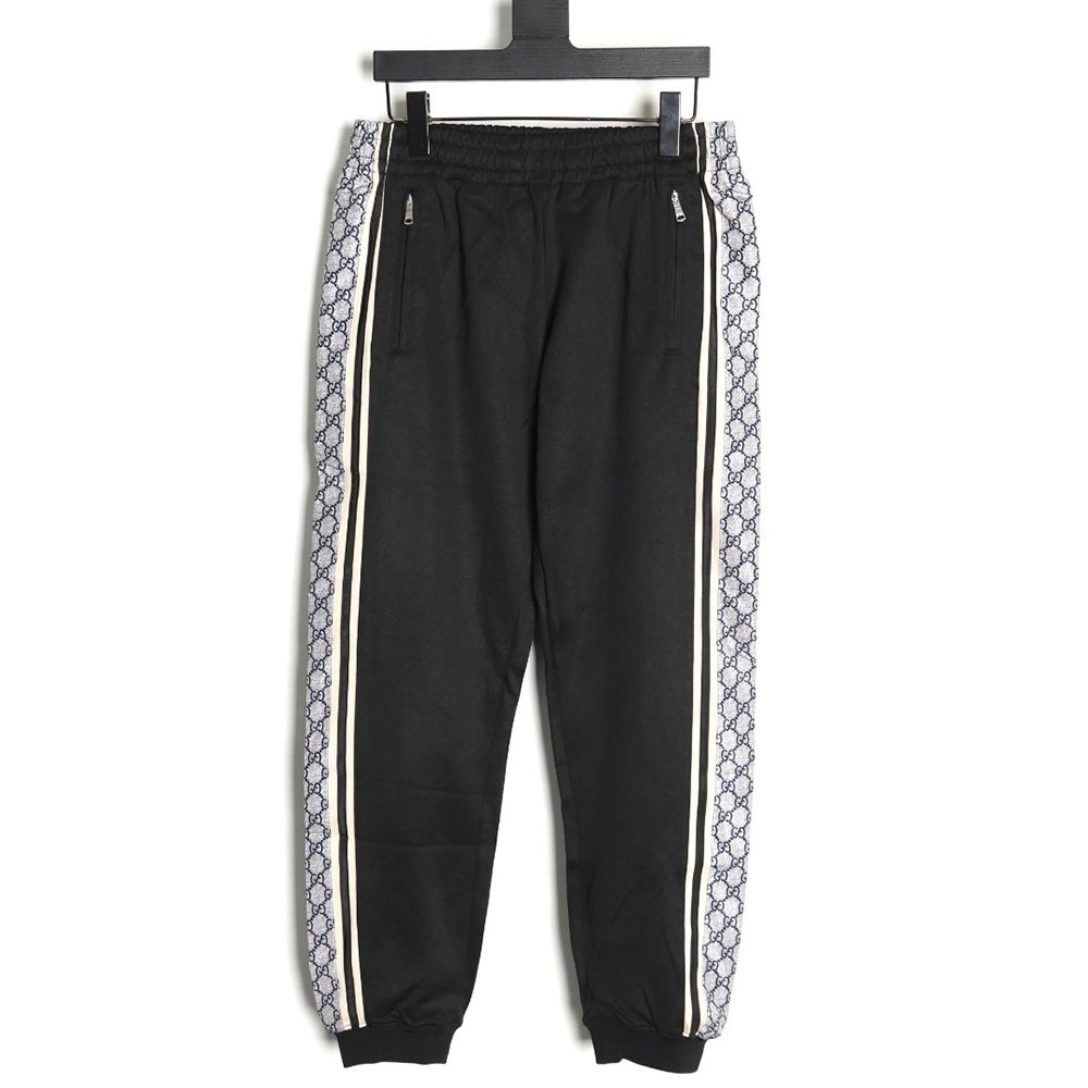 Gucci classic snake print web pants,Gucci Trousers,CASUAL PANTS,APPAREL