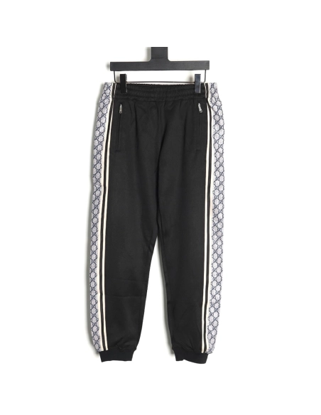 Gucci classic snake print web pants,Gucci Trousers,CASUAL PANTS,APPAREL