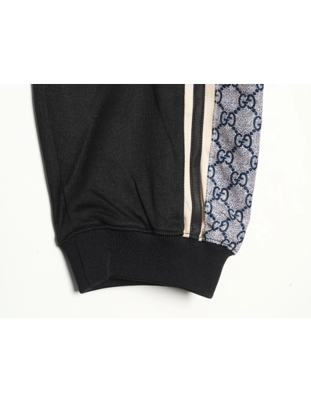 Gucci classic snake print web pants,Gucci Trousers,CASUAL PANTS,APPAREL