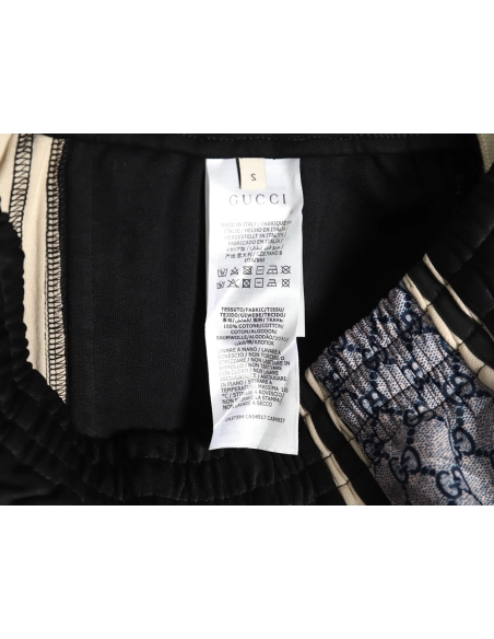 Gucci classic snake print web pants,Gucci Trousers,CASUAL PANTS,APPAREL