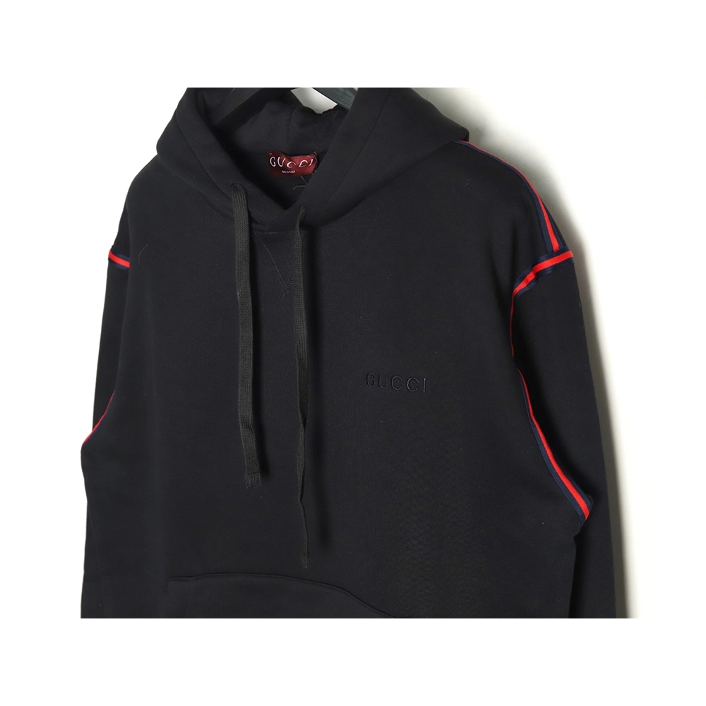 Gucci Black Web Hoodie,Gucci Hoodie,Hoodie,APPAREL