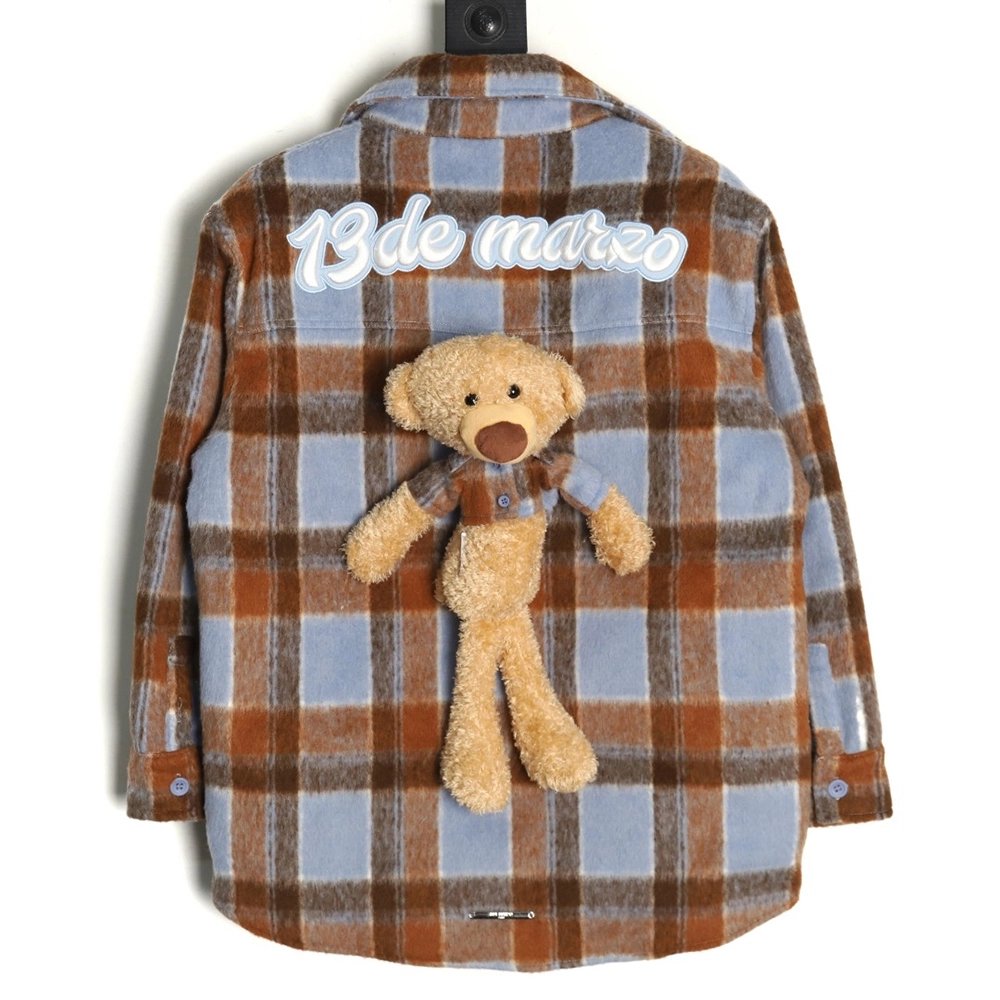 13De Marzo flannel shirt jacket,13De Marzo Jacket,Jacket,APPAREL