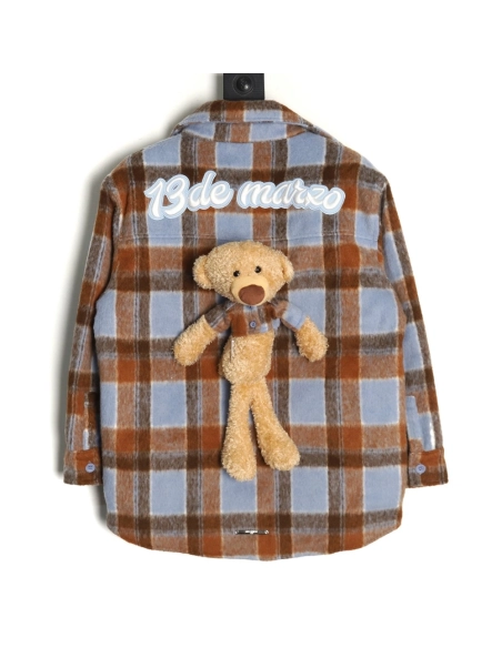 13De Marzo flannel shirt jacket,13De Marzo Jacket,Jacket,APPAREL
