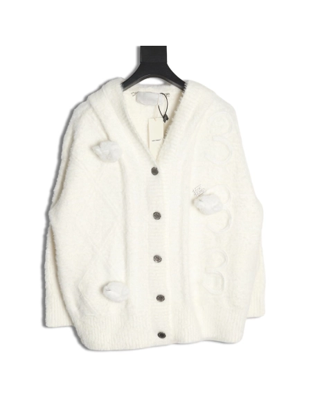 13De Marzo Hooded Cardigan,13De Marzo Jacket,Jacket,APPAREL