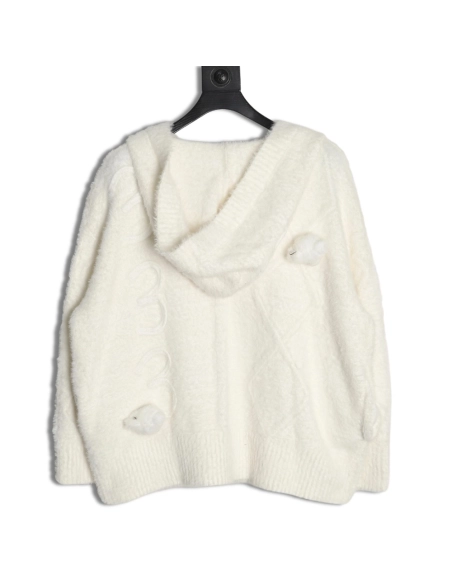 13De Marzo Hooded Cardigan,13De Marzo Jacket,Jacket,APPAREL