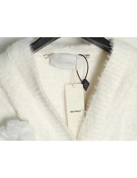 13De Marzo Hooded Cardigan,13De Marzo Jacket,Jacket,APPAREL