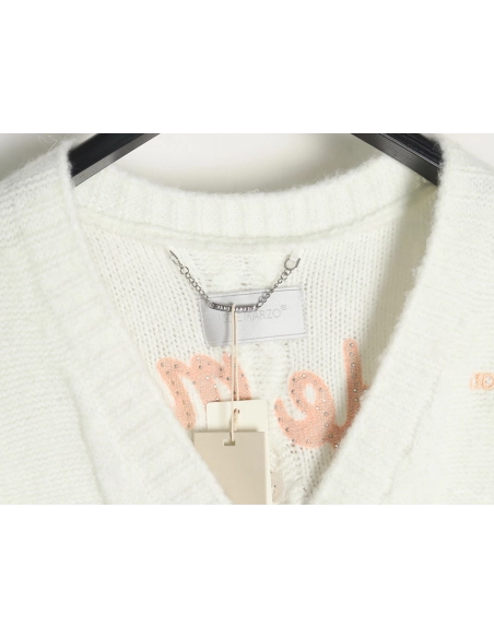 13De Marzo plaid cardigan sweater,13De Marzo Sweater,Sweatshirt,APPAREL