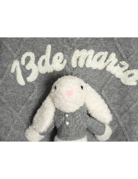 13De Marzo plaid cardigan sweater,13De Marzo Sweater,Sweatshirt,APPAREL