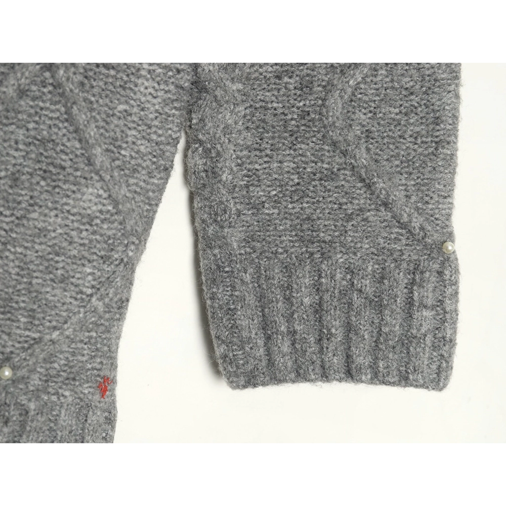 13De Marzo plaid cardigan sweater,13De Marzo Sweater,Sweatshirt,APPAREL