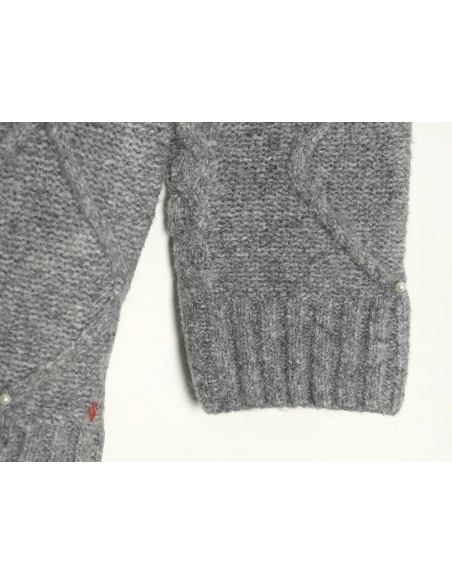 13De Marzo plaid cardigan sweater,13De Marzo Sweater,Sweatshirt,APPAREL