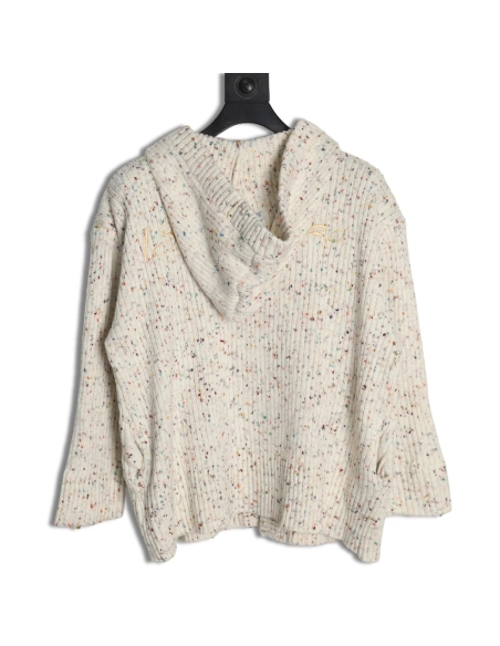 13De Marzo horn button hooded cardigan sweater,13De Marzo Sweater,Sweatshirt,APPAREL