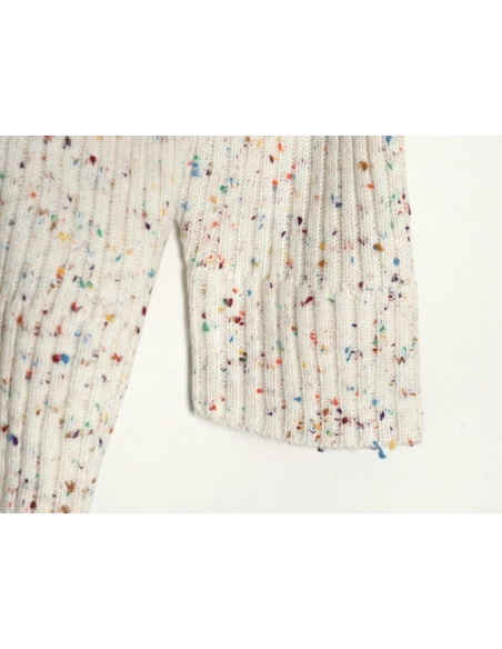 13De Marzo horn button hooded cardigan sweater,13De Marzo Sweater,Sweatshirt,APPAREL