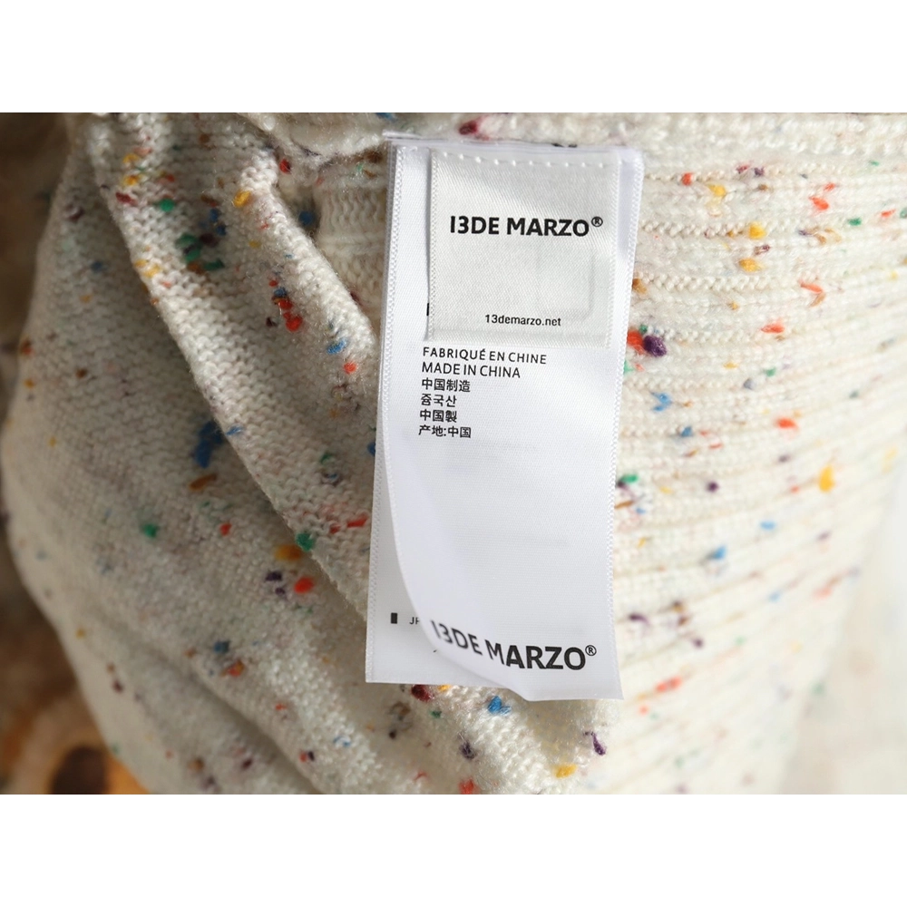 13De Marzo horn button hooded cardigan sweater,13De Marzo Sweater,Sweatshirt,APPAREL