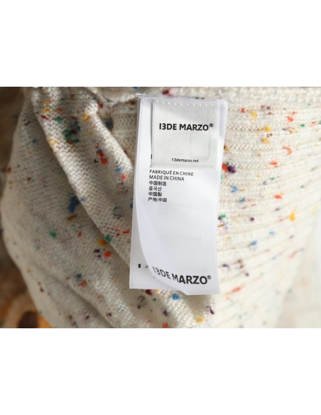 13De Marzo horn button hooded cardigan sweater,13De Marzo Sweater,Sweatshirt,APPAREL