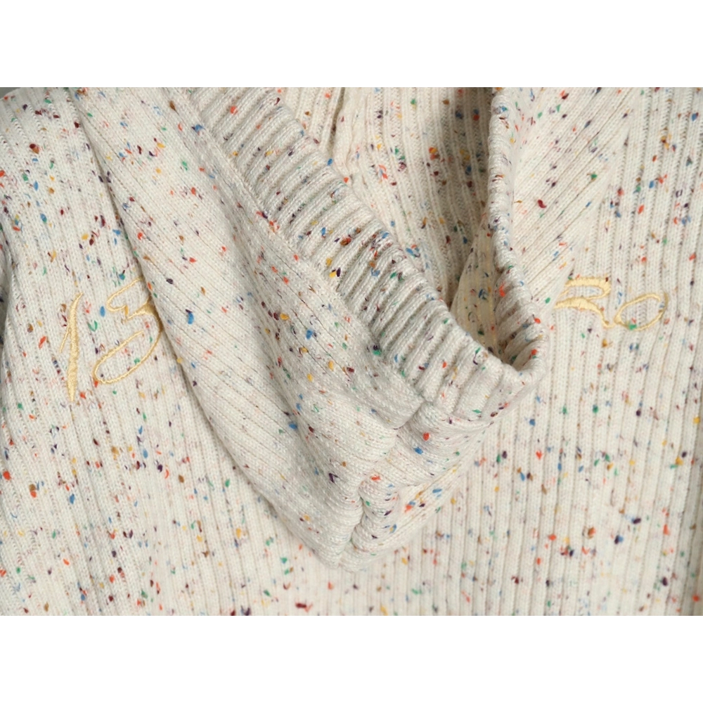 13De Marzo horn button hooded cardigan sweater,13De Marzo Sweater,Sweatshirt,APPAREL