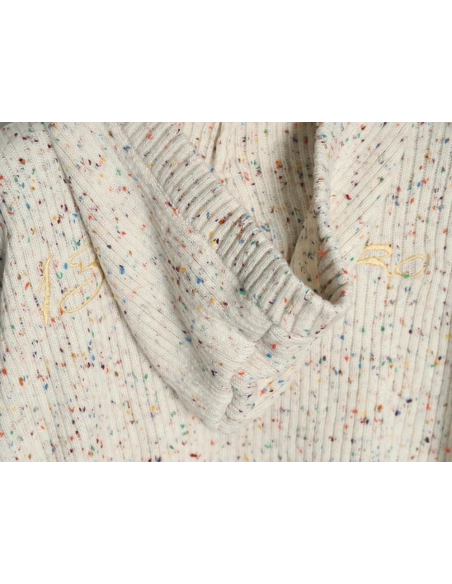 13De Marzo horn button hooded cardigan sweater,13De Marzo Sweater,Sweatshirt,APPAREL