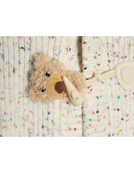 13De Marzo horn button hooded cardigan sweater,13De Marzo Sweater,Sweatshirt,APPAREL