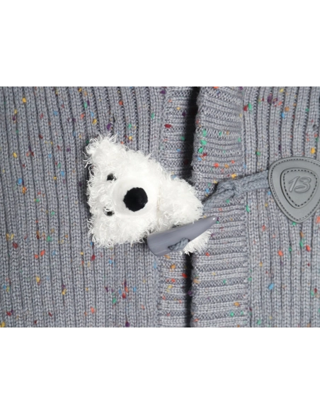 13De Marzo horn button hooded cardigan sweater,13De Marzo Sweater,Sweatshirt,APPAREL