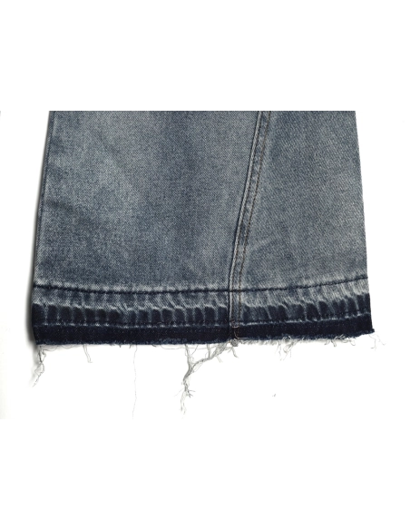 13De Marzo MidRange Bear WideLeg Jeans,13De Marzo Jeans,CASUAL PANTS,APPAREL