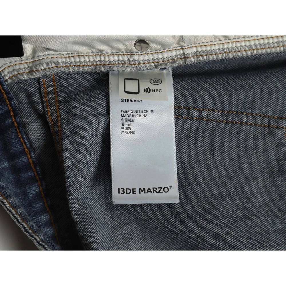 13De Marzo MidRange Bear WideLeg Jeans,13De Marzo Jeans,CASUAL PANTS,APPAREL