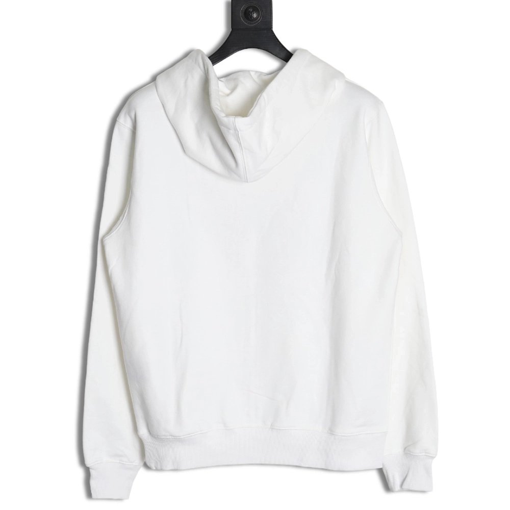 Dior embroidered silver logo hoodie,Dior Hoodie,Hoodie,APPAREL