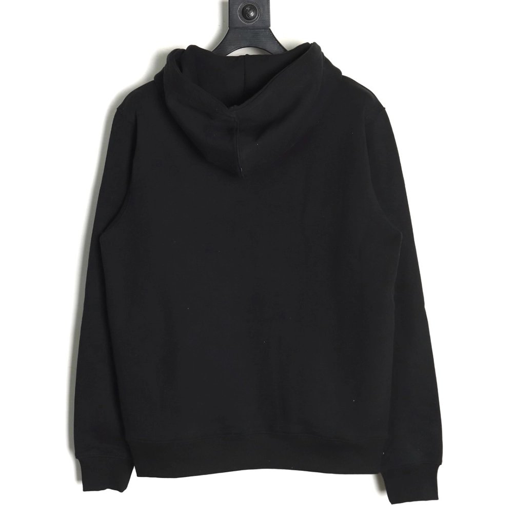 Dior embroidered silver logo hoodie,Dior Hoodie,Hoodie,APPAREL