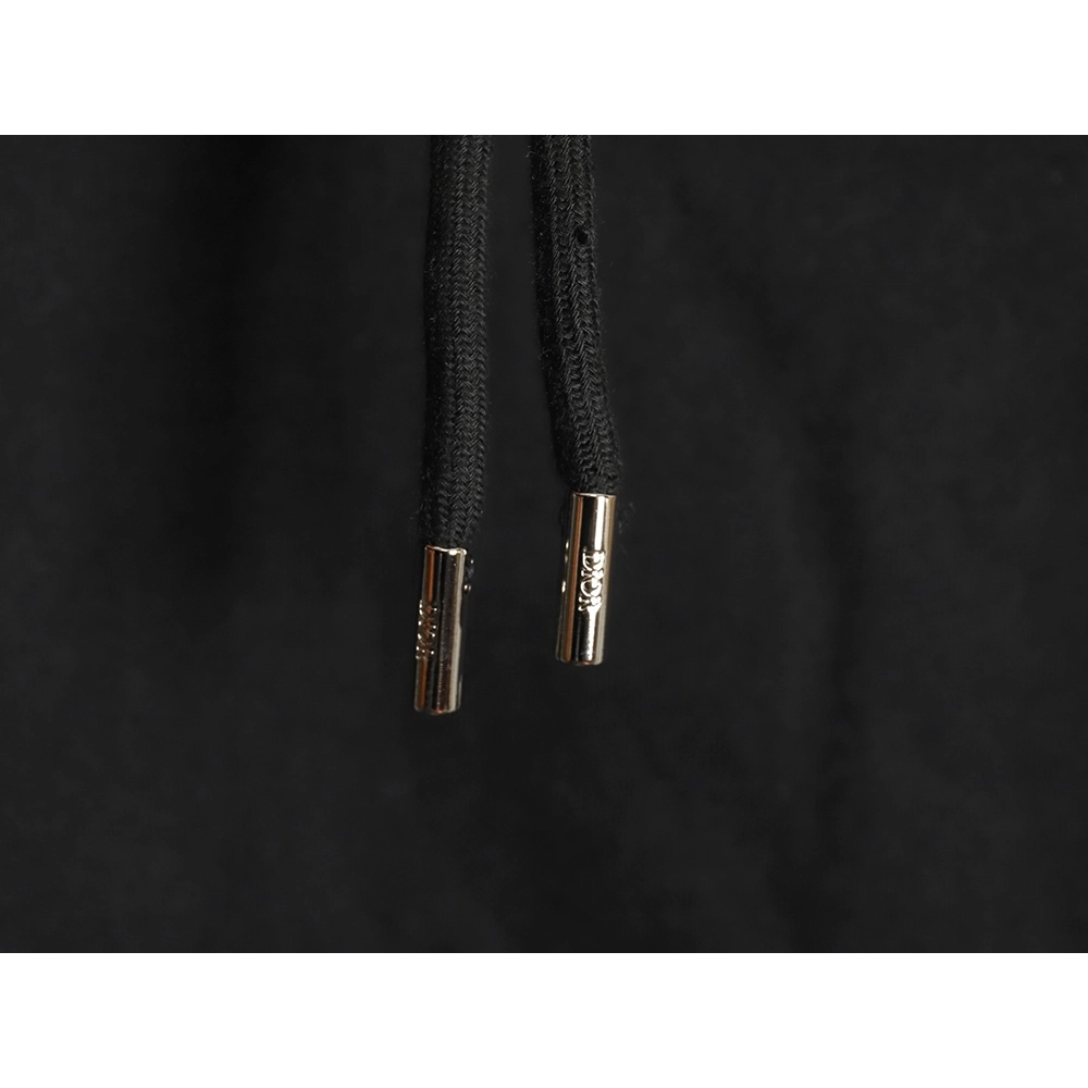 Dior embroidered silver logo hoodie,Dior Hoodie,Hoodie,APPAREL