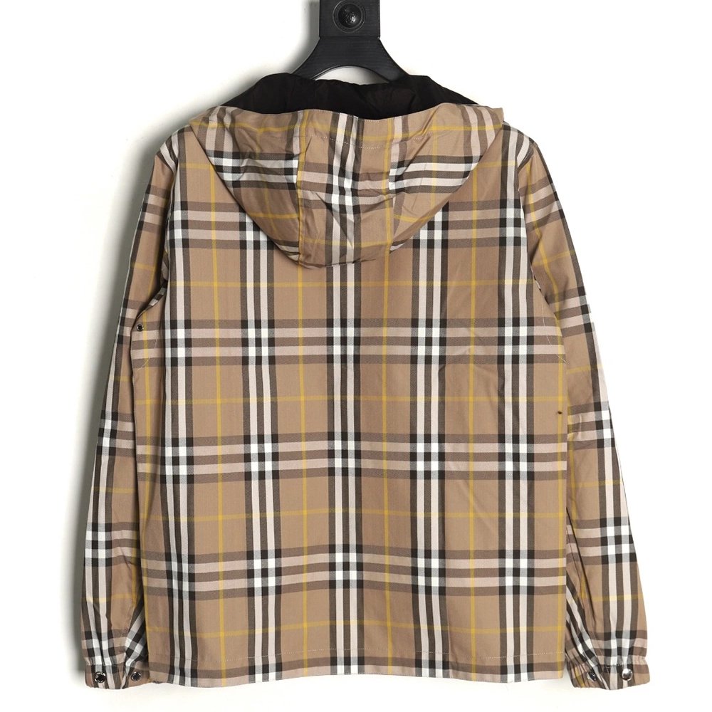 Burberry Check Reversible Hooded Jacket,Burberry Jacket,Jacket,APPAREL
