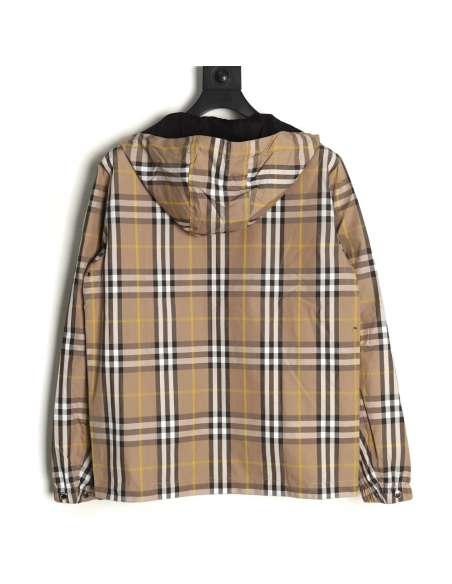 Burberry Check Reversible Hooded Jacket,Burberry Jacket,Jacket,APPAREL