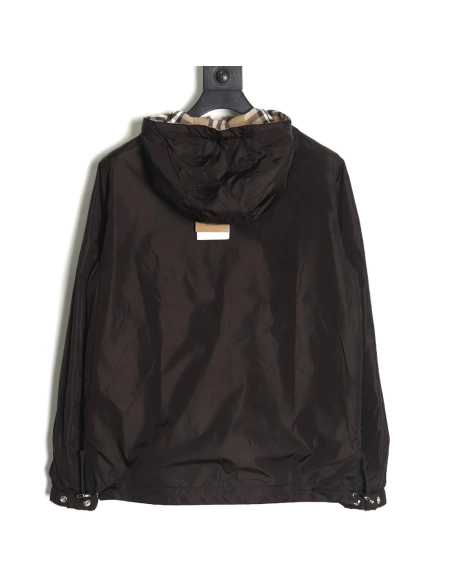 Burberry Check Reversible Hooded Jacket,Burberry Jacket,Jacket,APPAREL