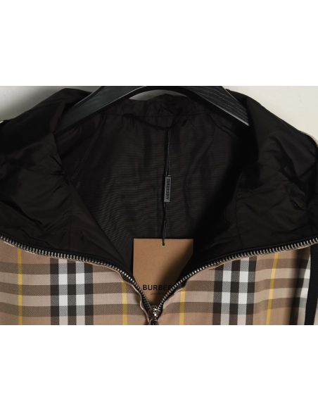 Burberry Check Reversible Hooded Jacket,Burberry Jacket,Jacket,APPAREL