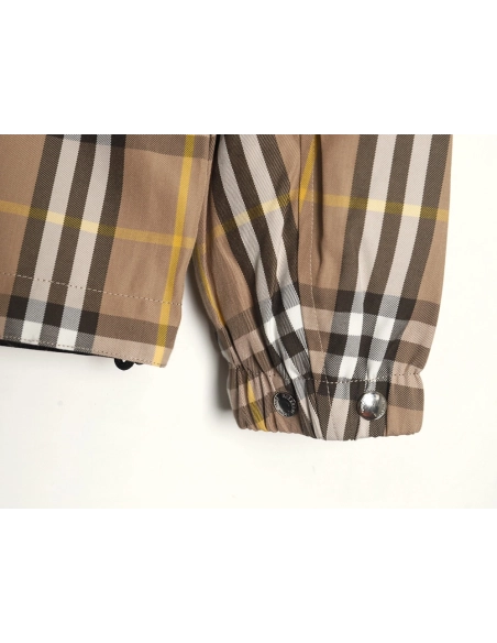 Burberry Check Reversible Hooded Jacket,Burberry Jacket,Jacket,APPAREL