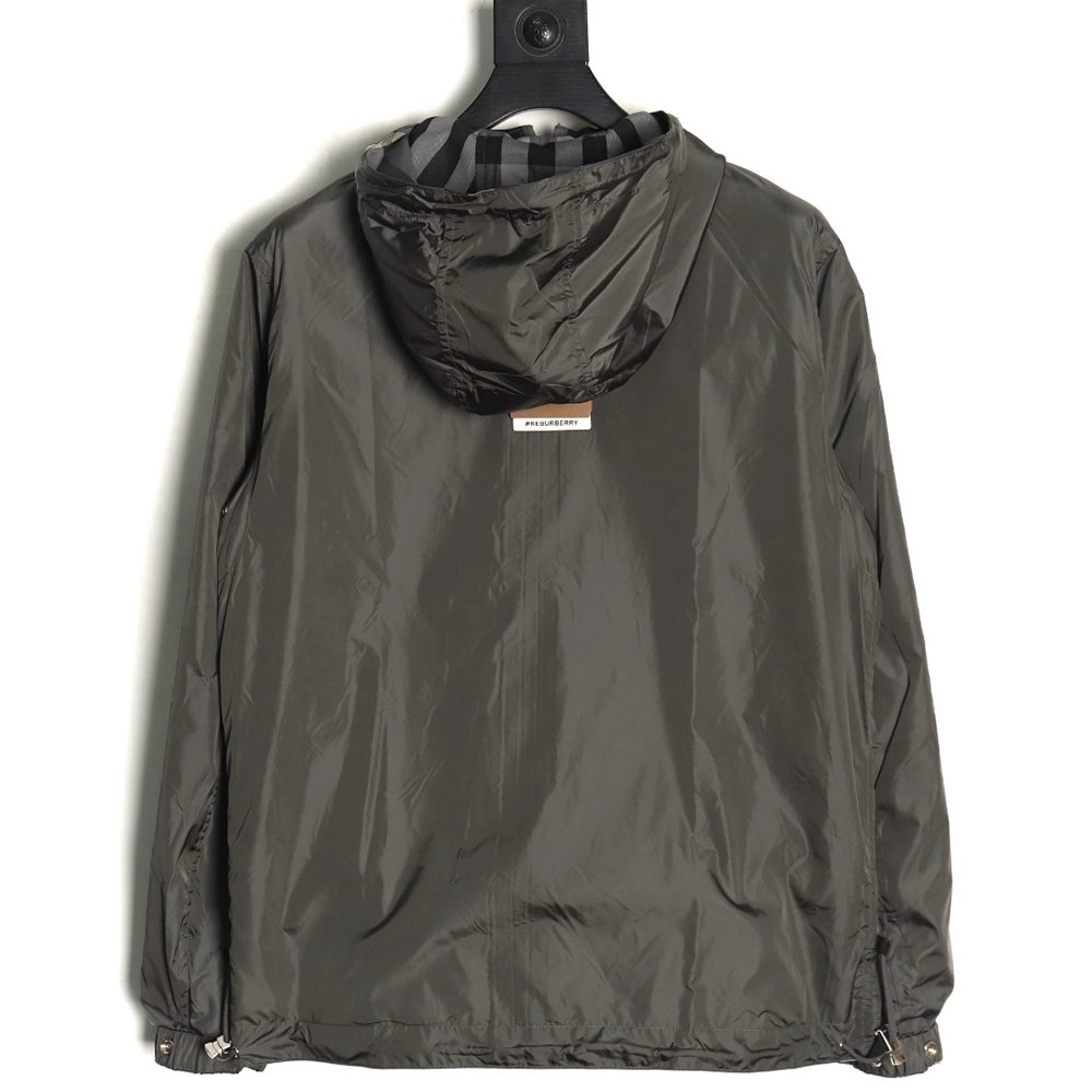 Burberry Check Reversible Hooded Jacket,Burberry Jacket,Jacket,APPAREL