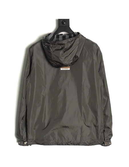 Burberry Check Reversible Hooded Jacket,Burberry Jacket,Jacket,APPAREL