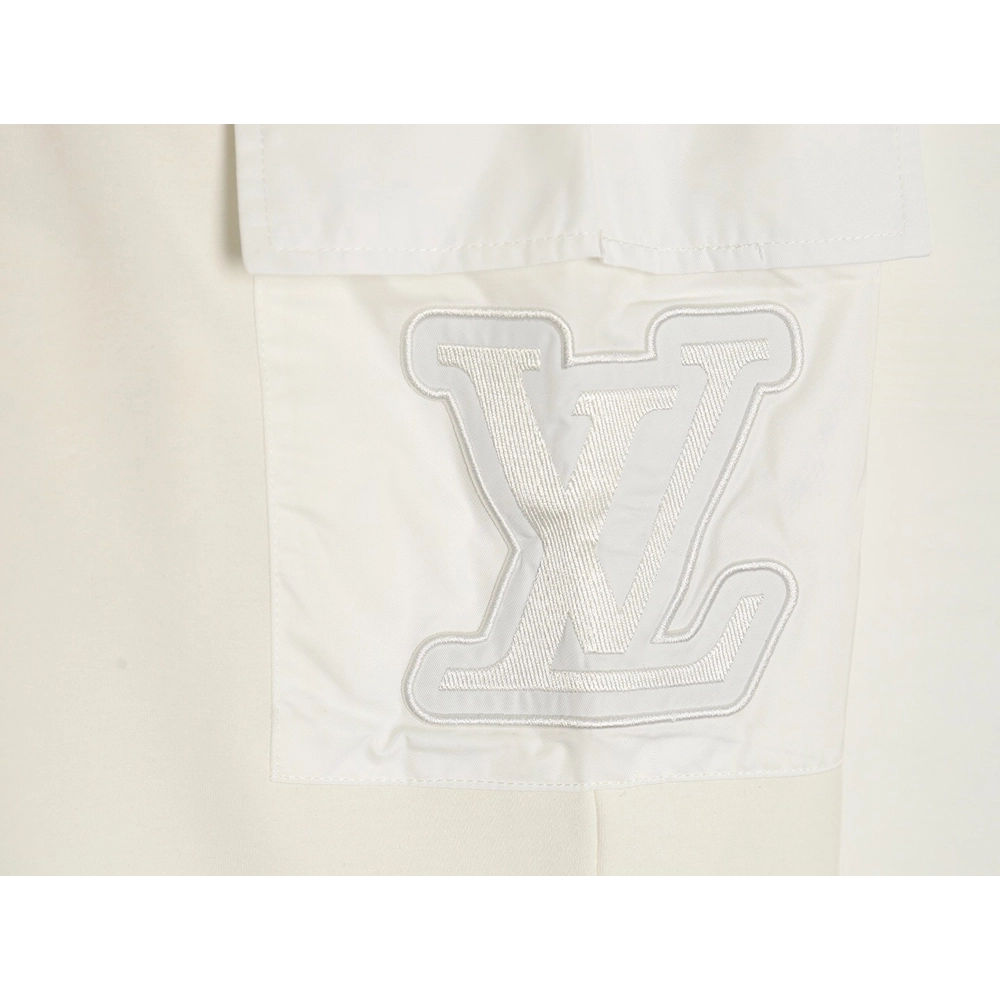 Louis Vuitton pocket embroidered logo cotton cargo trousers,Louis Vuitton Jeans,CASUAL PANTS,APPAREL