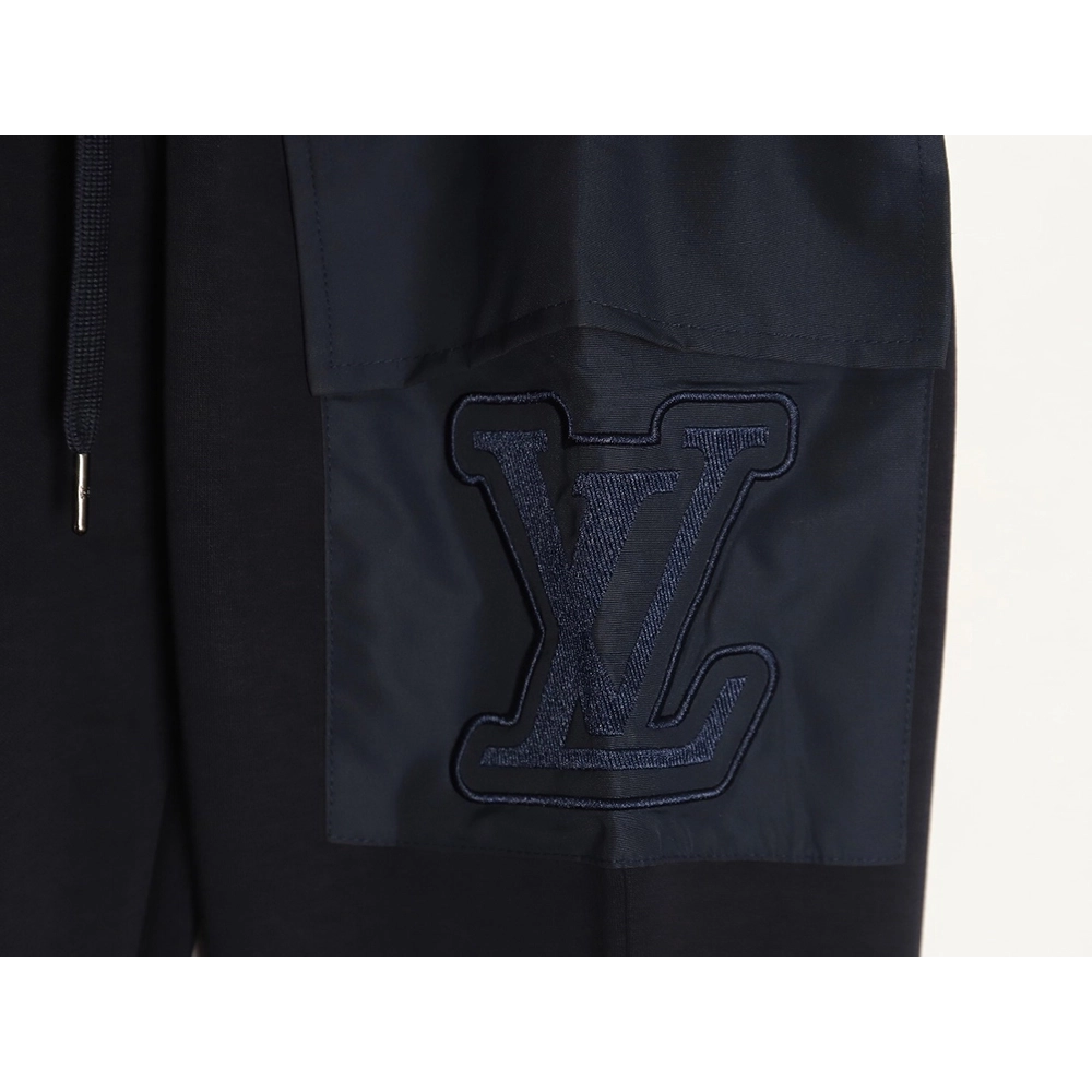 Louis Vuitton pocket embroidered logo cotton cargo trousers,Louis Vuitton Jeans,CASUAL PANTS,APPAREL