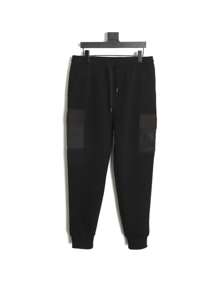 Louis Vuitton pocket embroidered logo cotton cargo trousers,Louis Vuitton Jeans,CASUAL PANTS,APPAREL