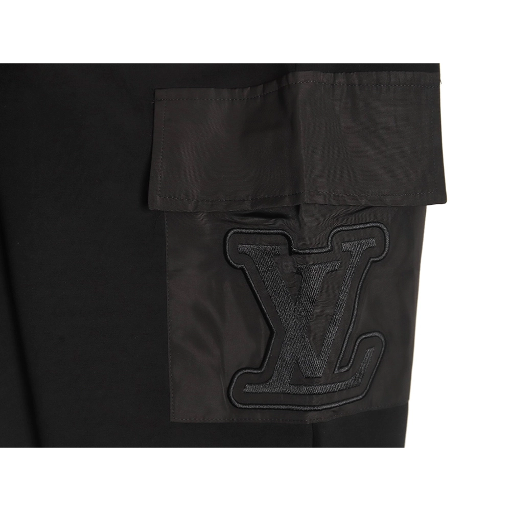 Louis Vuitton pocket embroidered logo cotton cargo trousers,Louis Vuitton Jeans,CASUAL PANTS,APPAREL