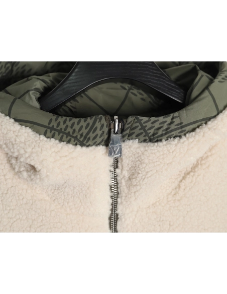 Louis Vuitton Checkerboard Nylon Reversible Sherpa Jacket,Louis Vuitton Jacket,Jacket,APPAREL