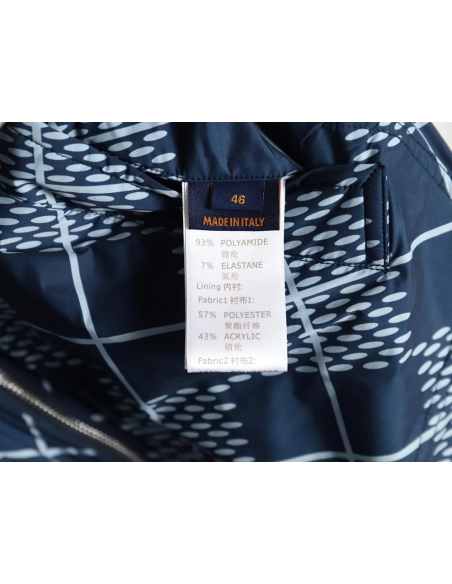 Louis Vuitton Checkerboard Nylon Reversible Sherpa Jacket,Louis Vuitton Jacket,Jacket,APPAREL