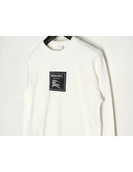 Burberry Warhorse Patch Crewneck Sweatshirt,Burberry Sweatshirt,Sweatshirt,APPAREL