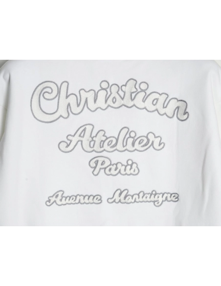 Dior lettering embroidered crewneck sweatshirt,Dior Sweatshirt,Sweatshirt,APPAREL