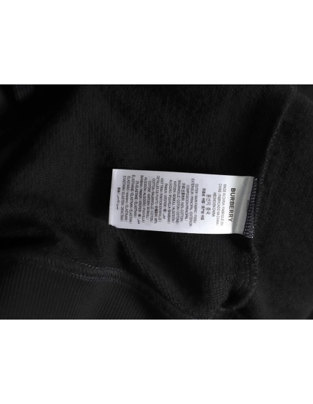 Burberry chest silicone square logo hooded sweatshirt,Burberry Sweatshirt,Sweatshirt,APPAREL