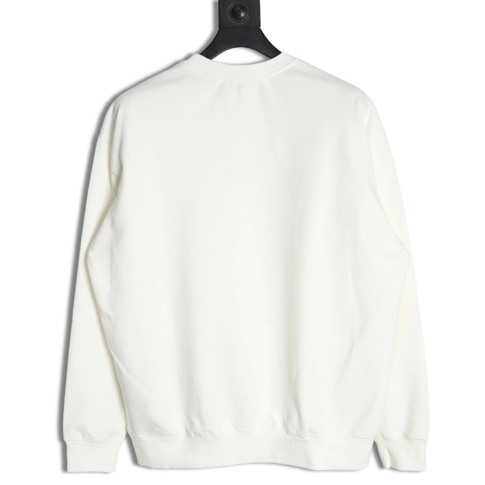 Balenciaga x Adidas Trefoil print crew neck sweatshirt,Balenciaga Sweatshirt,Sweatshirt,APPAREL
