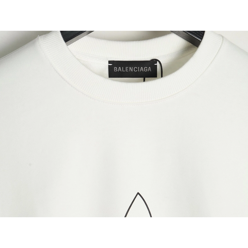 Balenciaga x Adidas Trefoil print crew neck sweatshirt,Balenciaga Sweatshirt,Sweatshirt,APPAREL