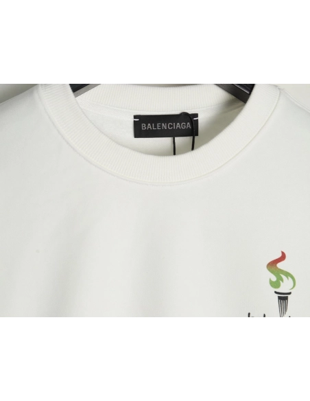 Balenciaga Torch Flame Print Crewneck Sweatshirt,Balenciaga Sweatshirt,Sweatshirt,APPAREL