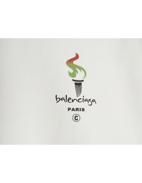 Balenciaga Torch Flame Print Crewneck Sweatshirt,Balenciaga Sweatshirt,Sweatshirt,APPAREL