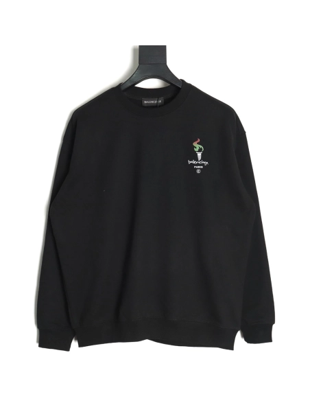 Balenciaga Torch Flame Print Crewneck Sweatshirt,Balenciaga Sweatshirt,Sweatshirt,APPAREL