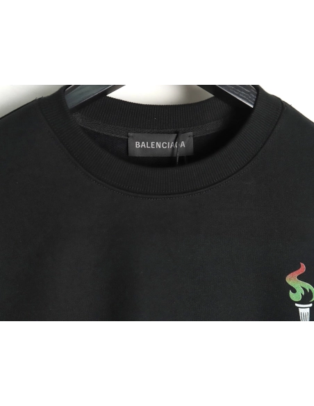 Balenciaga Torch Flame Print Crewneck Sweatshirt,Balenciaga Sweatshirt,Sweatshirt,APPAREL